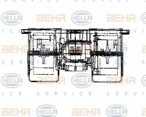 BEHR HELLA SERVICE 8EW009160631 Вентилятор салона