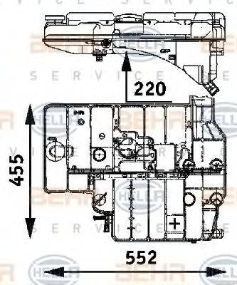 BEHR HELLA SERVICE 8MA376705191 Компенсаційний бак, що охолоджує рідину