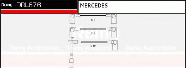 DELCO REMY DRL676 Комплект дротів запалення