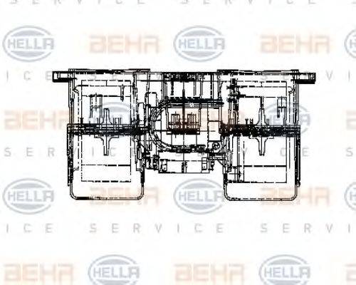 HELLA 8EW009160631 Вентилятор салона