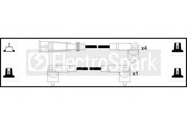 STANDARD OEK1002 Комплект дротів запалення