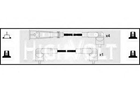 STANDARD OEF1016 Комплект дротів запалення