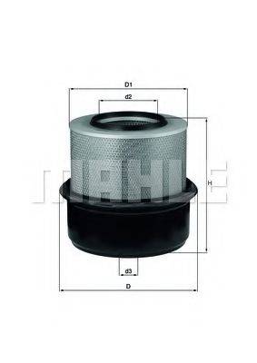 MAHLE ORIGINAL LX80 Воздушный фильтр