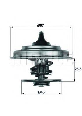 MAHLE ORIGINAL TX1855D Термостат, що охолоджує рідину