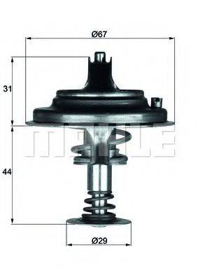MAHLE ORIGINAL TX2680D1 Термостат, що охолоджує рідину
