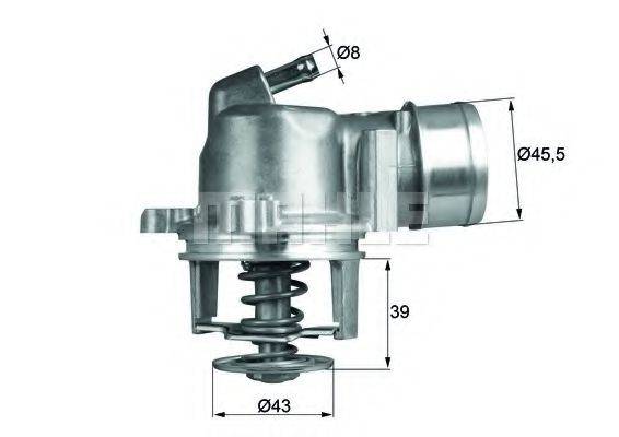 MAHLE ORIGINAL TI20887D Термостат, що охолоджує рідину