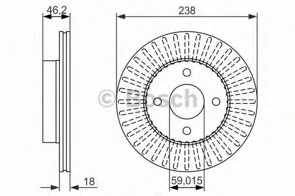 Тормозной диск BOSCH 0 986 479 354