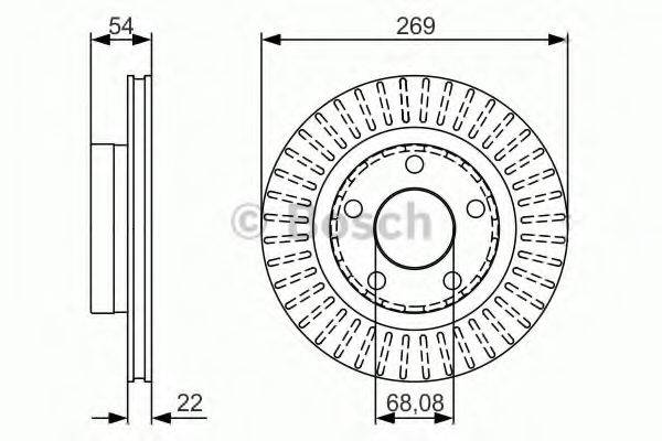 BOSCH 0986479A42 Тормозной диск