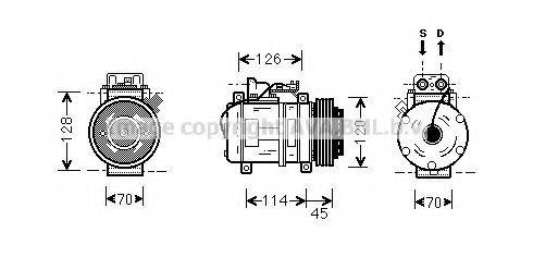 PRASCO MSK278 Компрессор, кондиционер