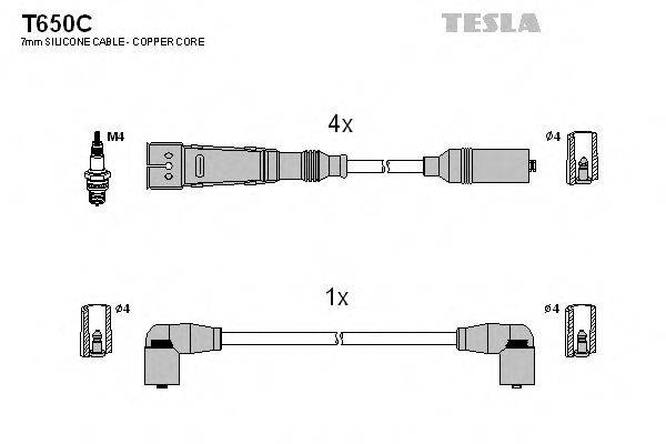 TESLA T650C Комплект дротів запалення
