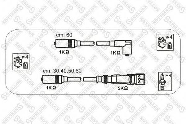 STELLOX 1038337SX Комплект дротів запалення