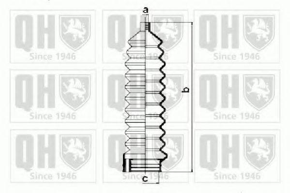 QUINTON HAZELL QG1084 Комплект пильника, рульове управління