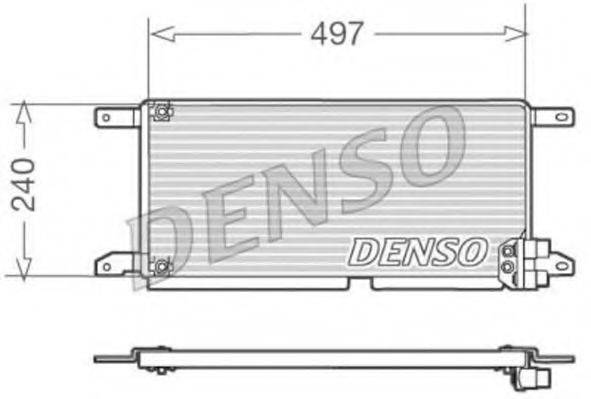 Конденсатор, кондиціонер DENSO DCN13009 Конденсатор, кондиціонер DENSO DCN13009