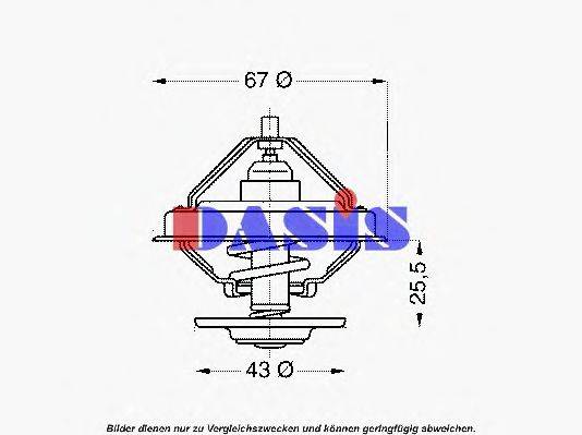 AKS DASIS 751874N Термостат, що охолоджує рідину
