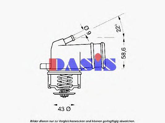 AKS DASIS 751971N Термостат, що охолоджує рідину