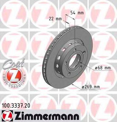 ZIMMERMANN 100333720 Тормозной диск
